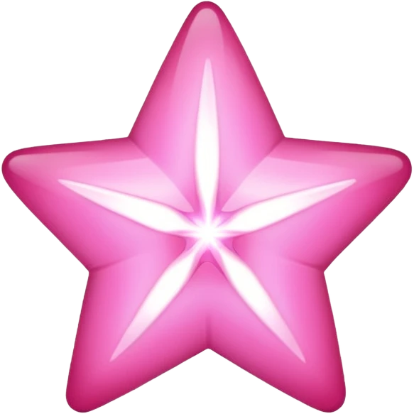 Pink star emoji