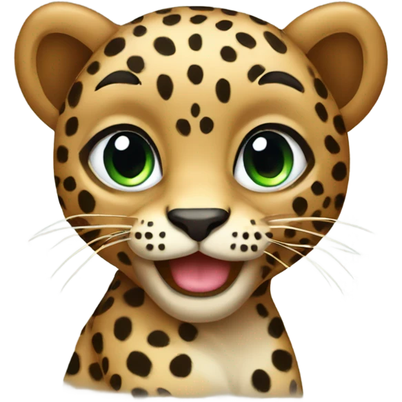Leopard with bow emoji