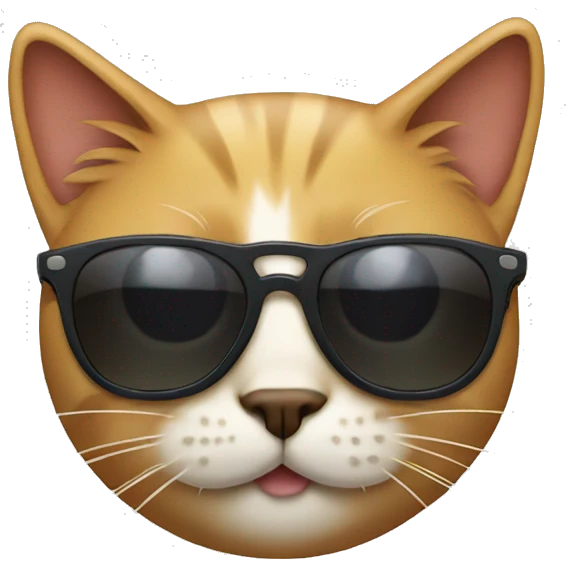 Cat with sunglasses emoji