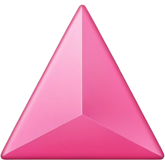 Pink triangle plain emoji