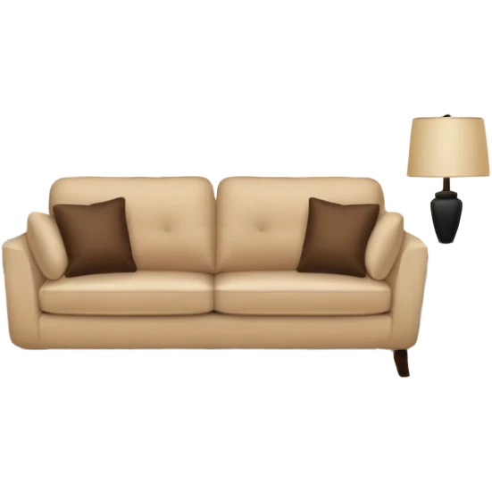Realistic livingroom neutral color emoji