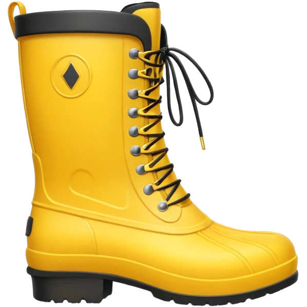 yellow waterproof boots emoji