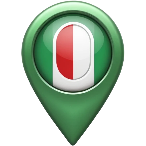 location pin italy green emoji