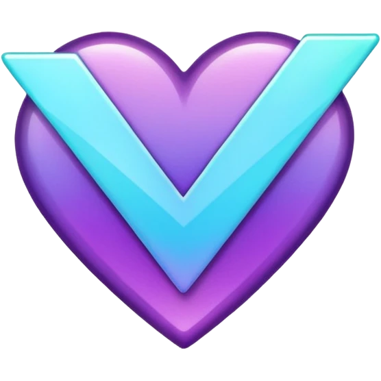 glitter purple and cian checkmark emoji