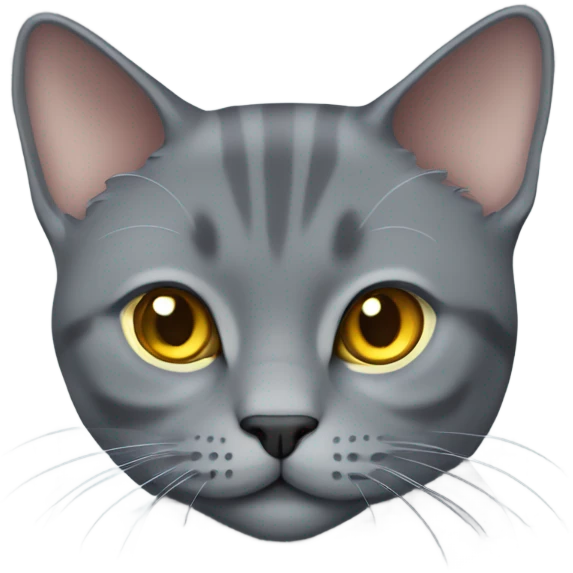 Full body chartreux cat emoji