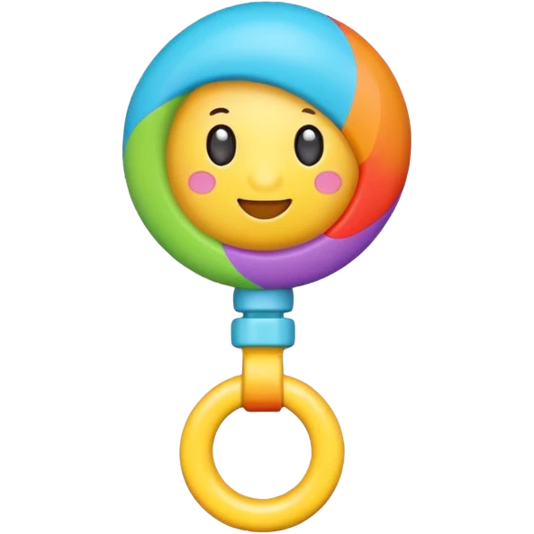 Rattle – colorful emoji