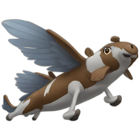 flying reindier emoji