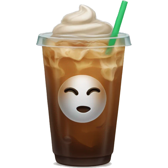 Iced coffee emoji