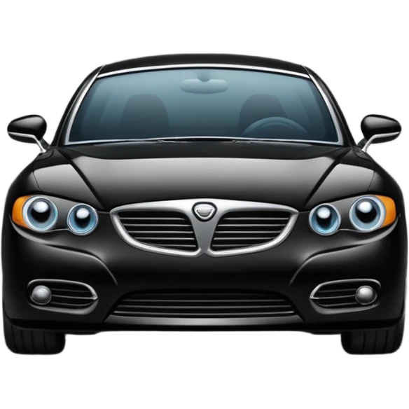 black modern car emoji