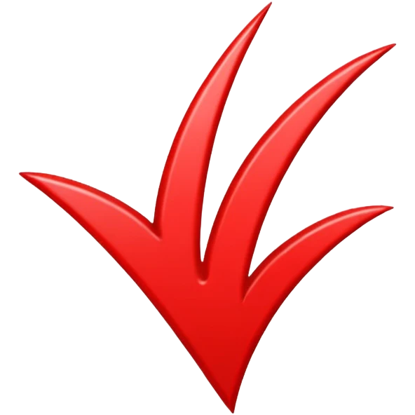 L red trading trending line and black background emoji