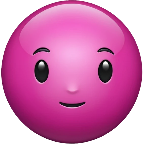 magenta color sphere. emoji