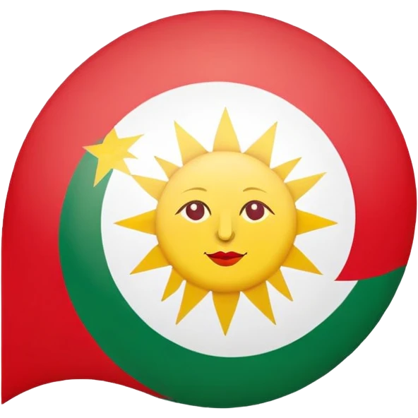 Kurdistanflagge emoji
