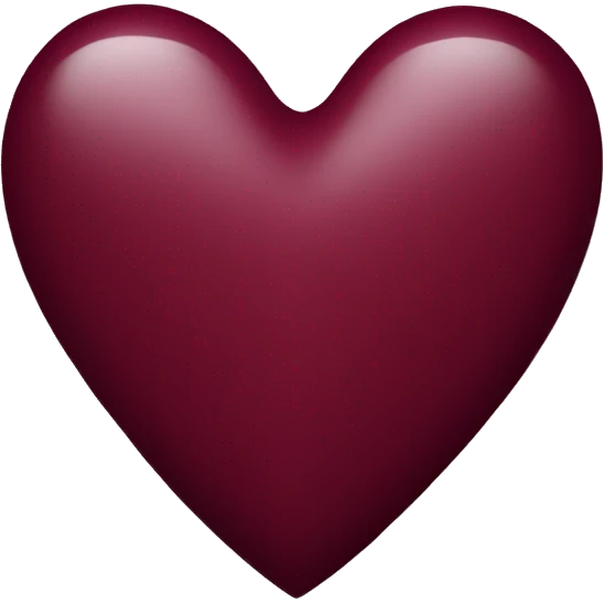 burgundy heart emoji