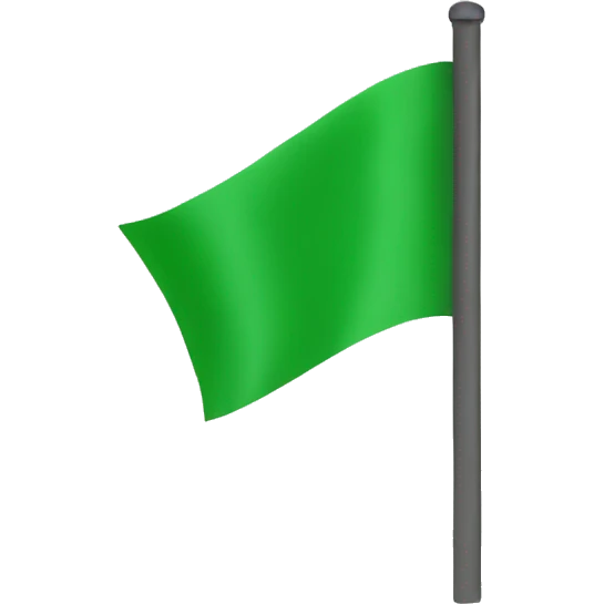 green flag emoji