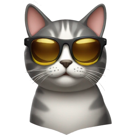 Cat with sunglasses emoji