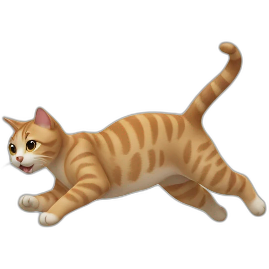 cat streaching emoji