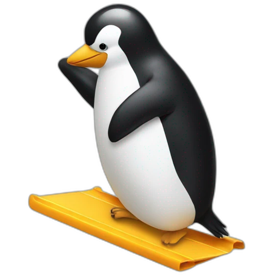 Pingouin sliding emoji