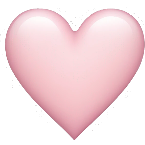 Light pink heart emoji