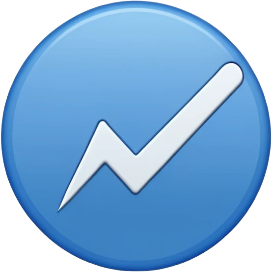 A blue circle with sharp edges and a while tick inside emoji