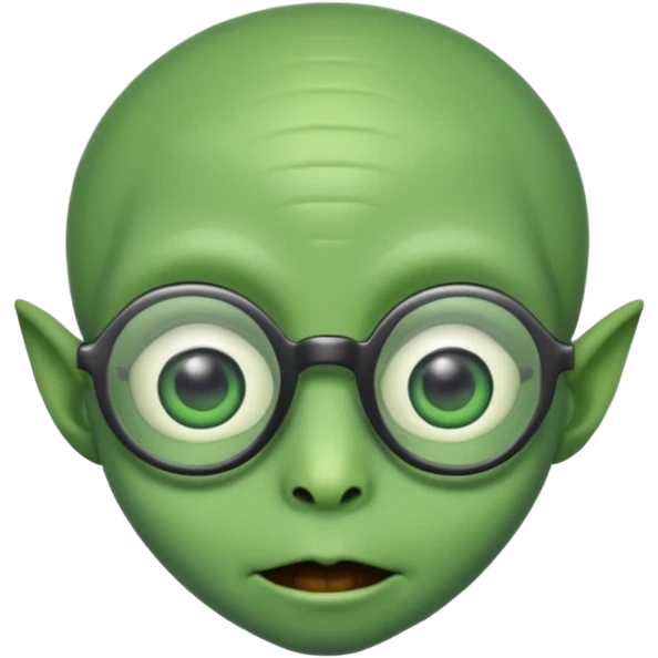 allien with glasses emoji