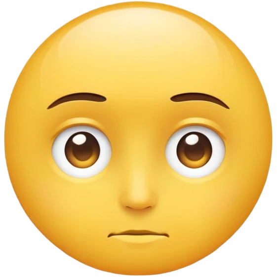 Yellow circle side eyeing me emoji