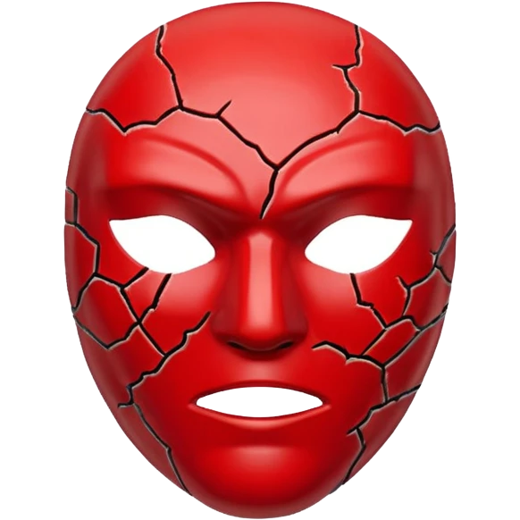 cursed mask, red emoji