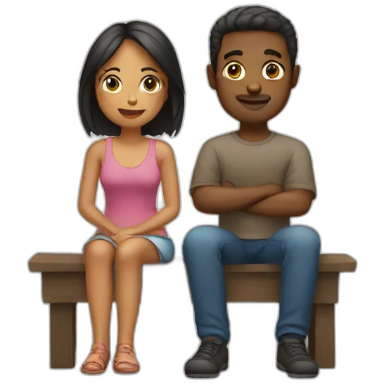 Couple assis  emoji