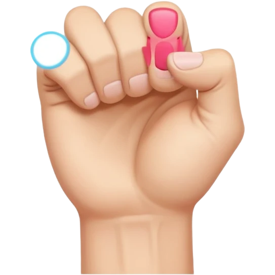 Closed fist with pinky finger sticking up emoji