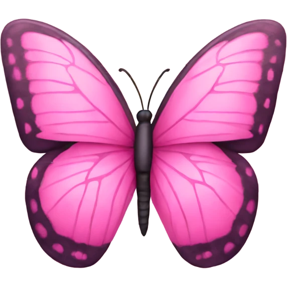 Pink butterfly emoji