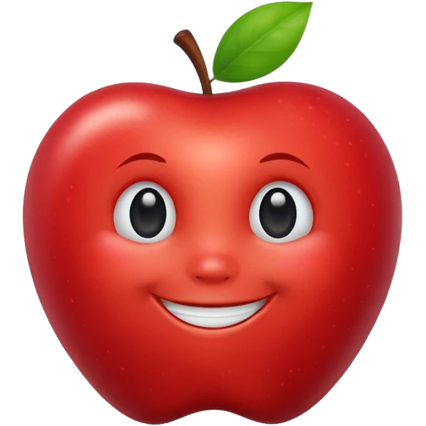 Smile apple emoji emoji