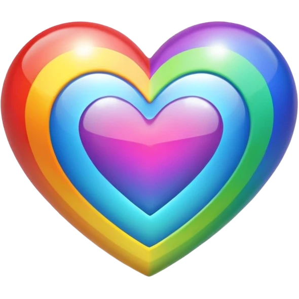 무지개하트 emoji