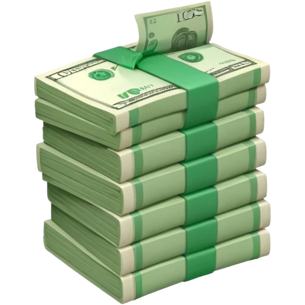 Bundles of banknotes emoji