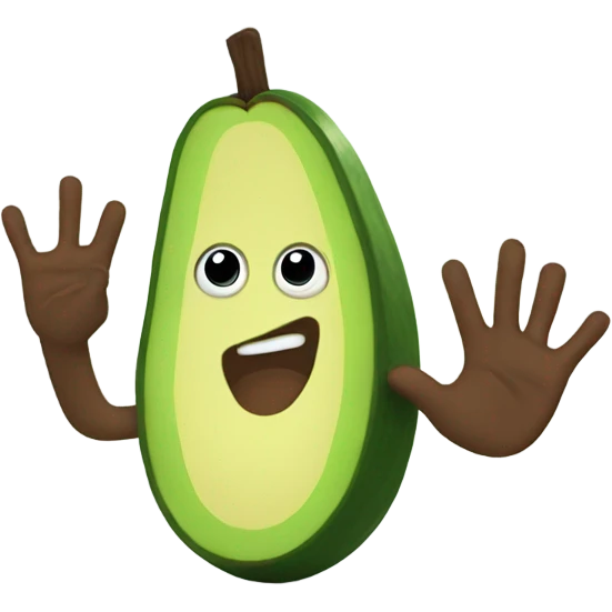 avocado high five emoji