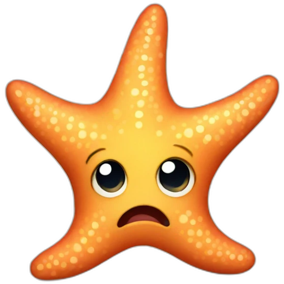 grumpy starfish emoji