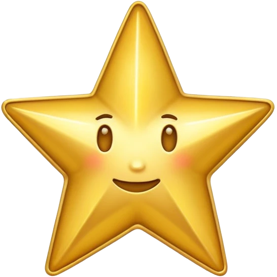 Star in text style emoji