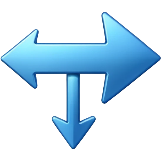 blue arrow pointing down emoji