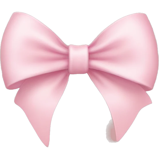 Light pink bow  emoji