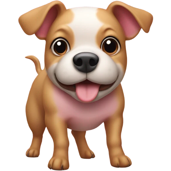 Dog on a pig emoji
