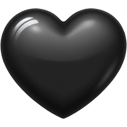 Siyah Kalp Ois emoji