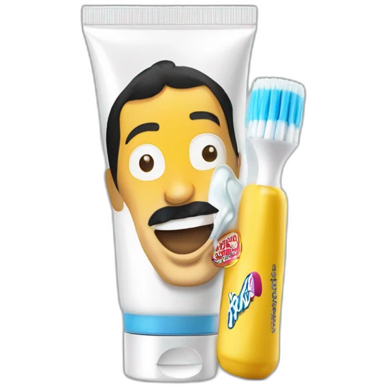 Freddie Mercury 4k toothpaste advert emoji