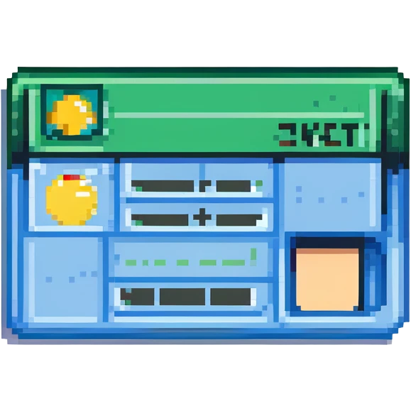 debit card emoji in light green color emoji