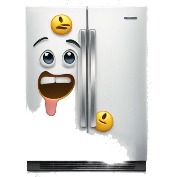 Sorrowful fridge emoji