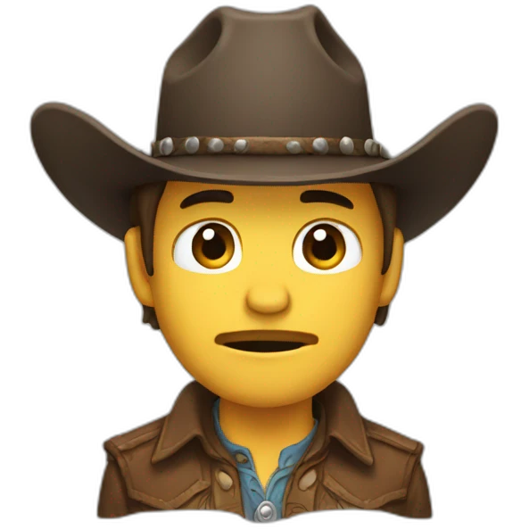 cry cowboy emoji