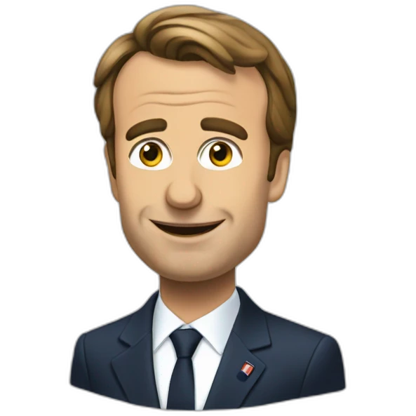 Macron qui panique emoji
