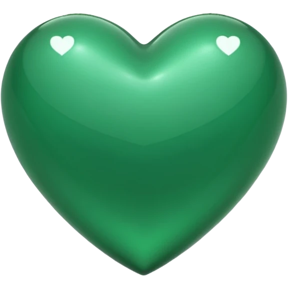 Emerald green heart emoji emoji