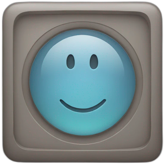 Square with a circle inside emoji