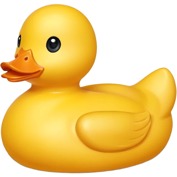 Solid good rubber duck emoji
