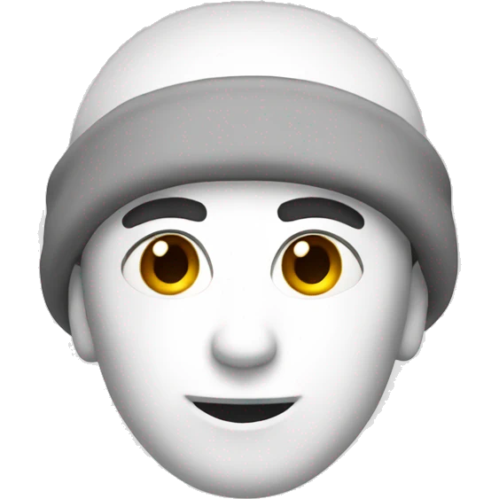 white Beanie emoji