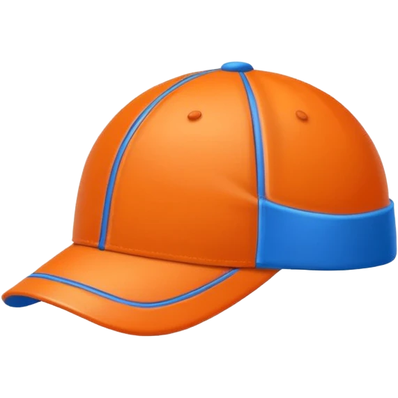 basketball cap object icon, sporty cap with basketball logo style (no text), 3D cartoon, mobile game icon style, clean background, no watermark
 emoji