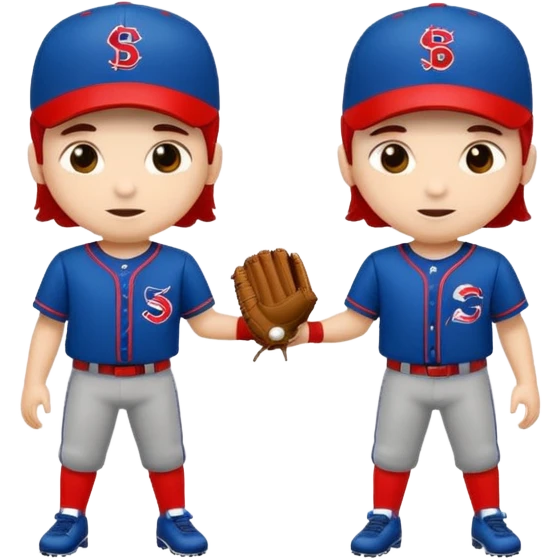 quiero dos equipos enemigos de baseball  emoji